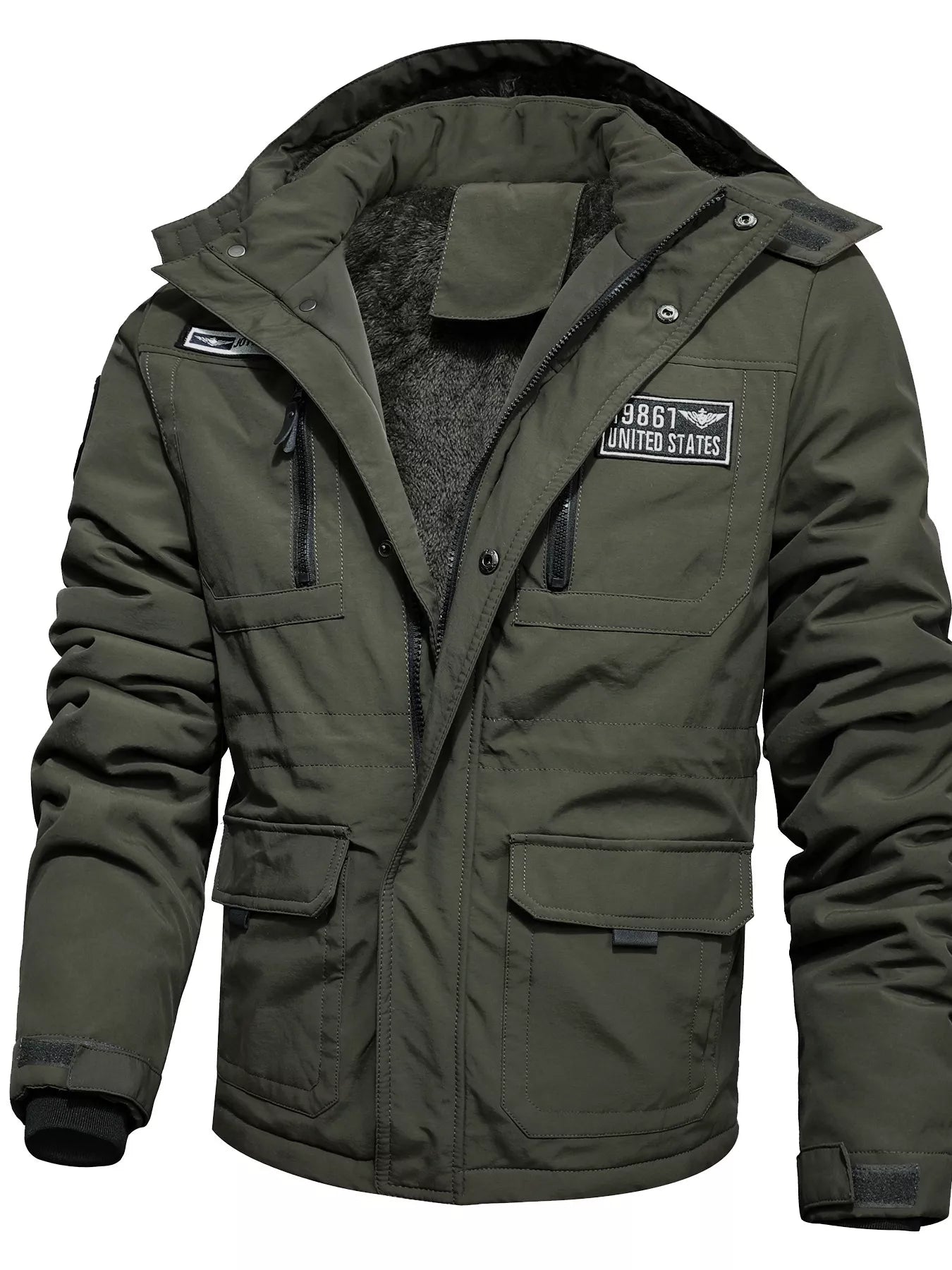 Men's Plus Size Winter Warm Hooded Padded Coat - PBNJ FASHIONS