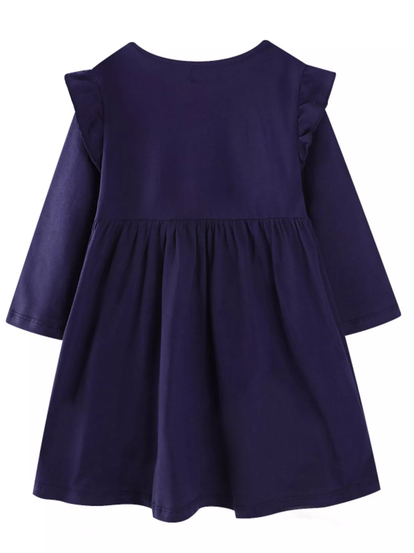 Children's Embroidered Long Sleeve Casual Dress - PBNJ FASHIONS