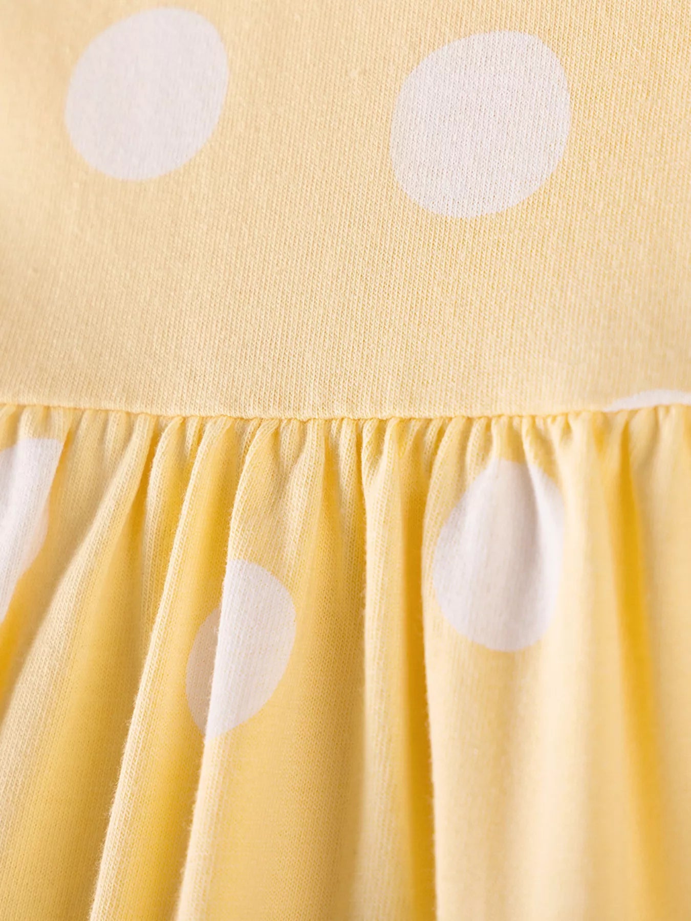 Children's Swan Applique Polka Dot Ruffle Sleeve Dress - PBNJ FASHIONS