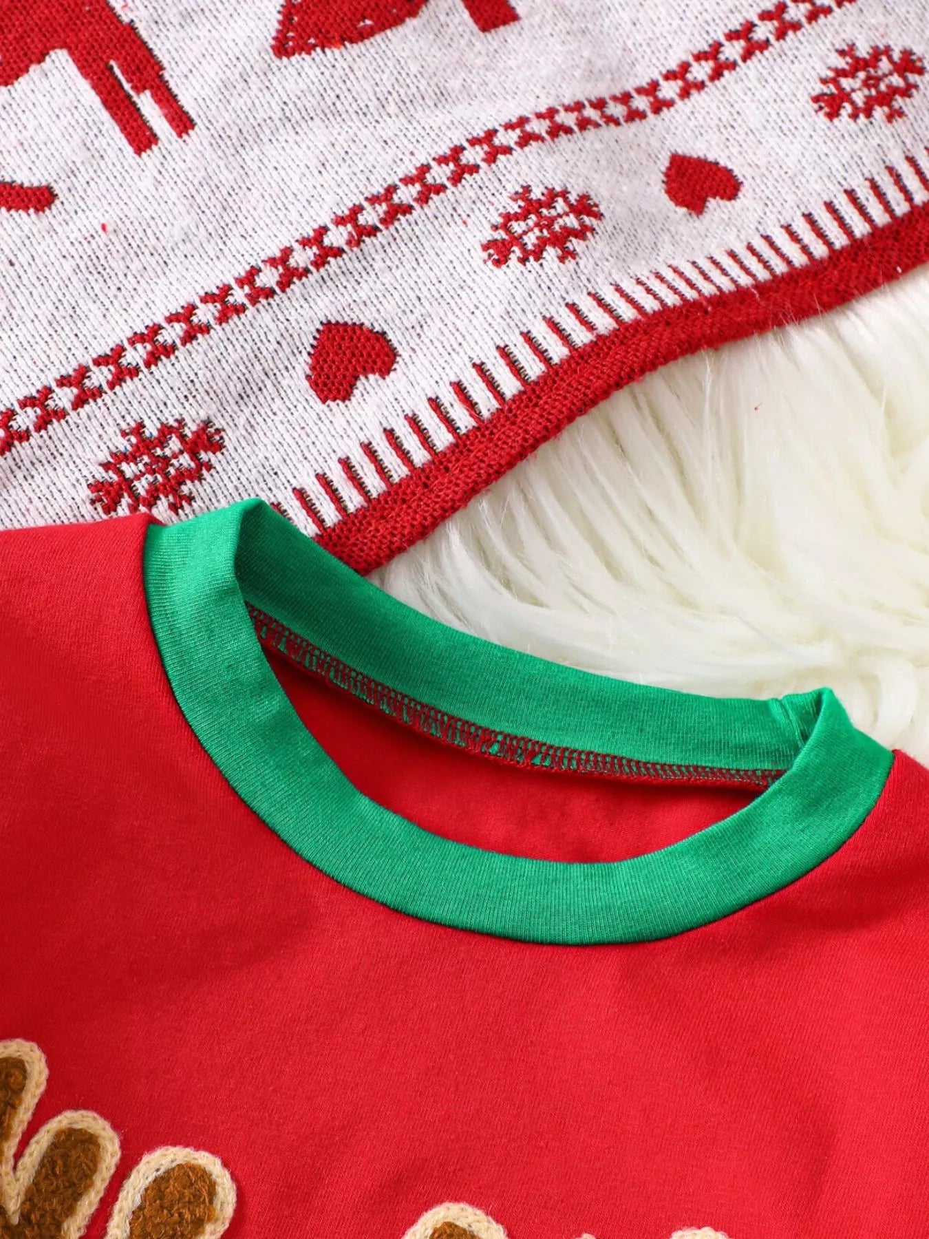 Children's Christmas Reindeer Striped Pajama Set - PBNJ FASHIONS