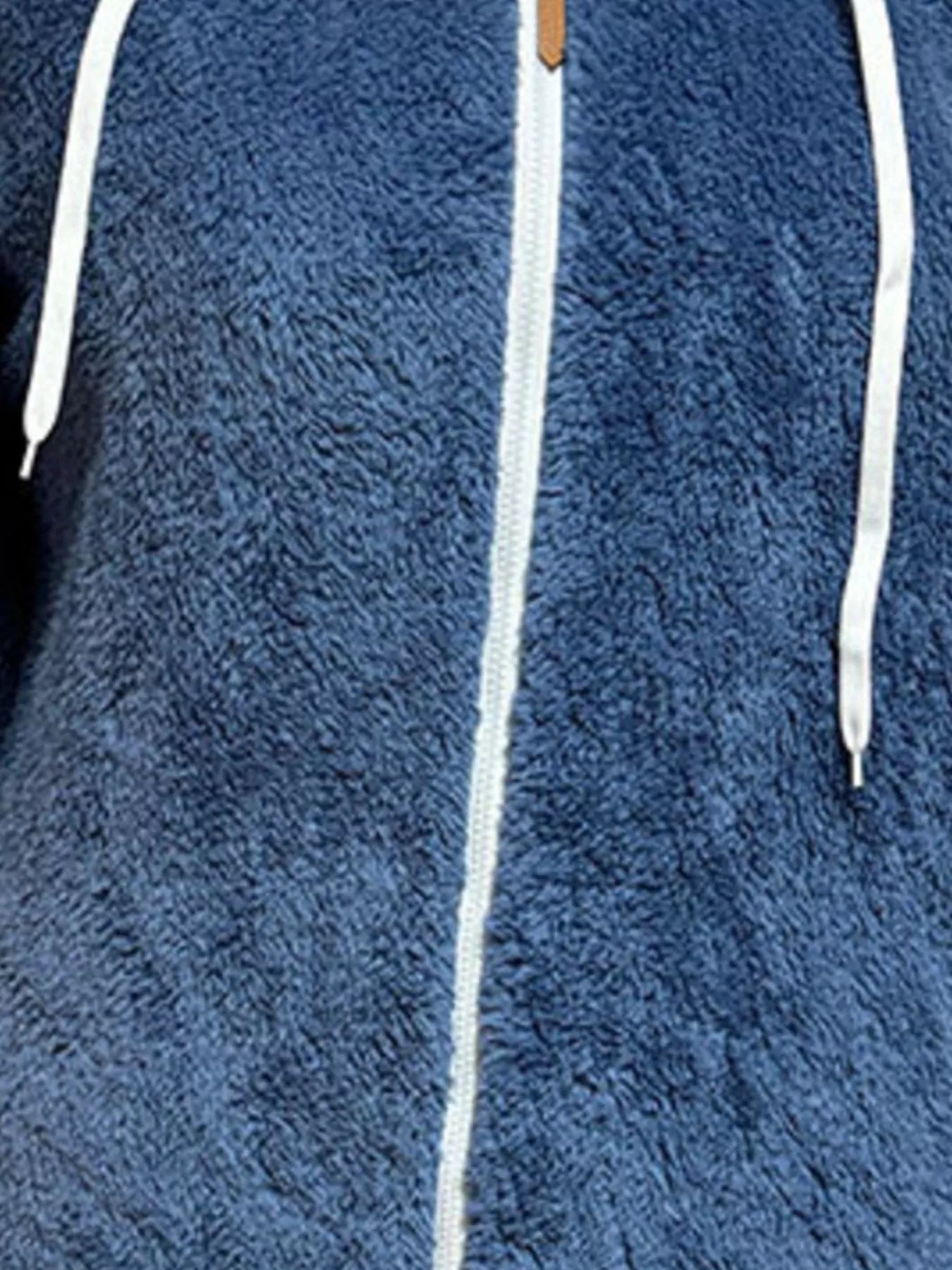 Cozy Fleece Hooded Longline Zip Up Outerwear - PBNJ FASHIONS
