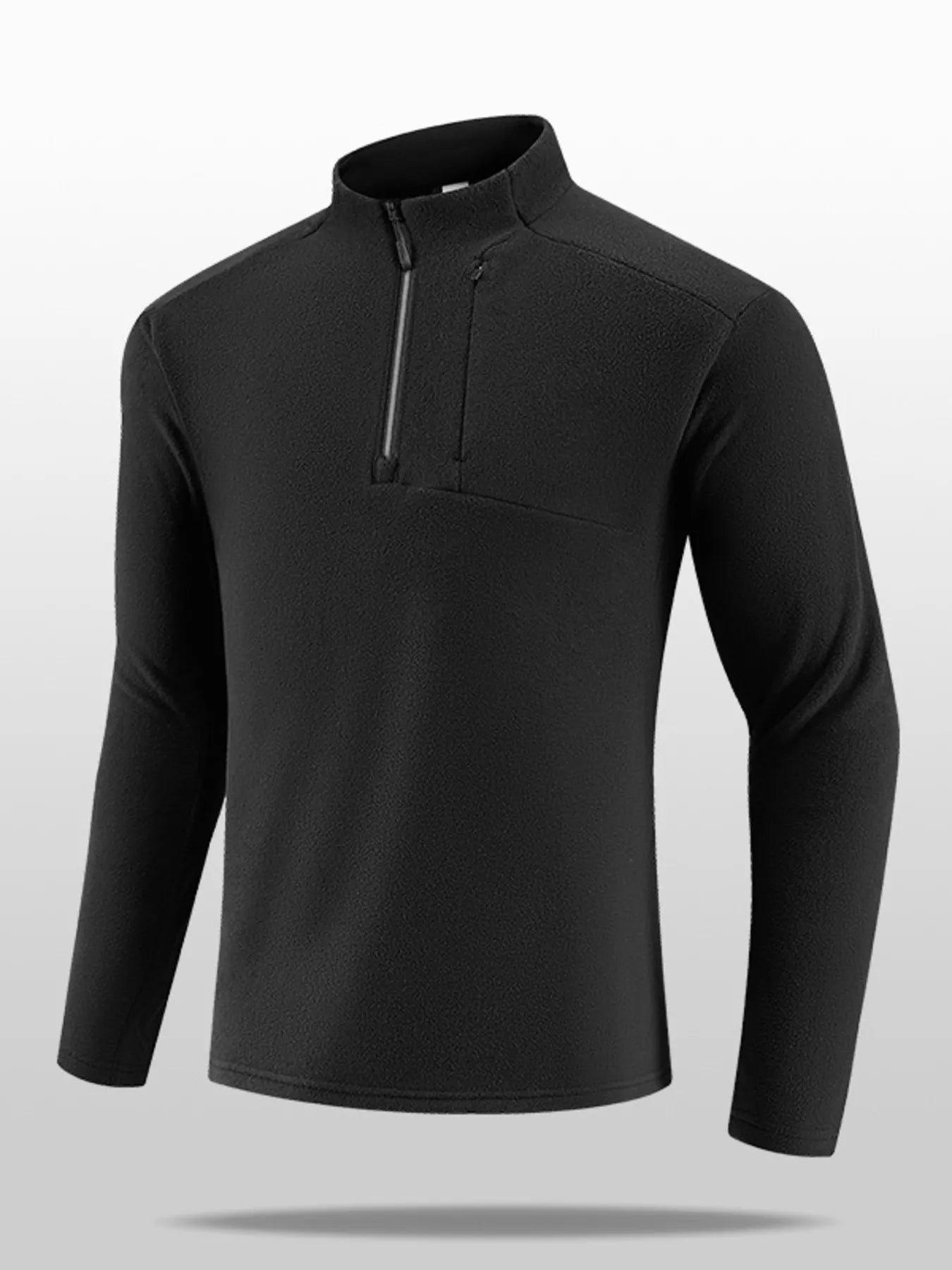 Men's Plus Size Quarter - Zip Fleece Sweatshirt - PBNJ FASHIONS