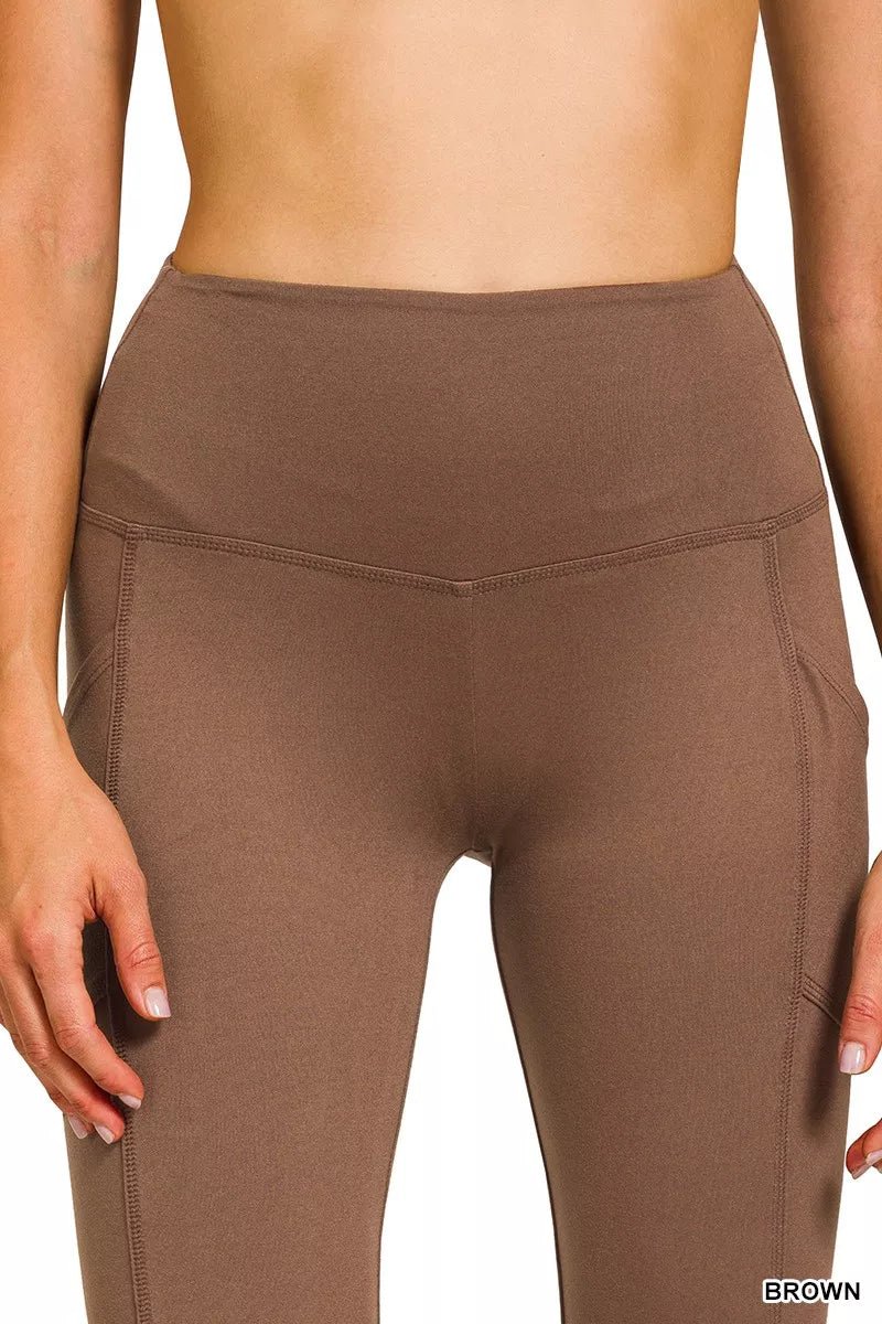 Zenana Brushed Dty Microfiber Flare Pants - PBNJ FASHIONS