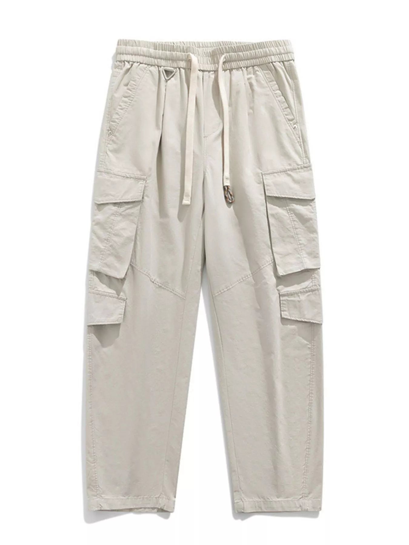 Men's Plus Size Loose Fit Cargo Pants with Drawstring - PBNJ FASHIONS