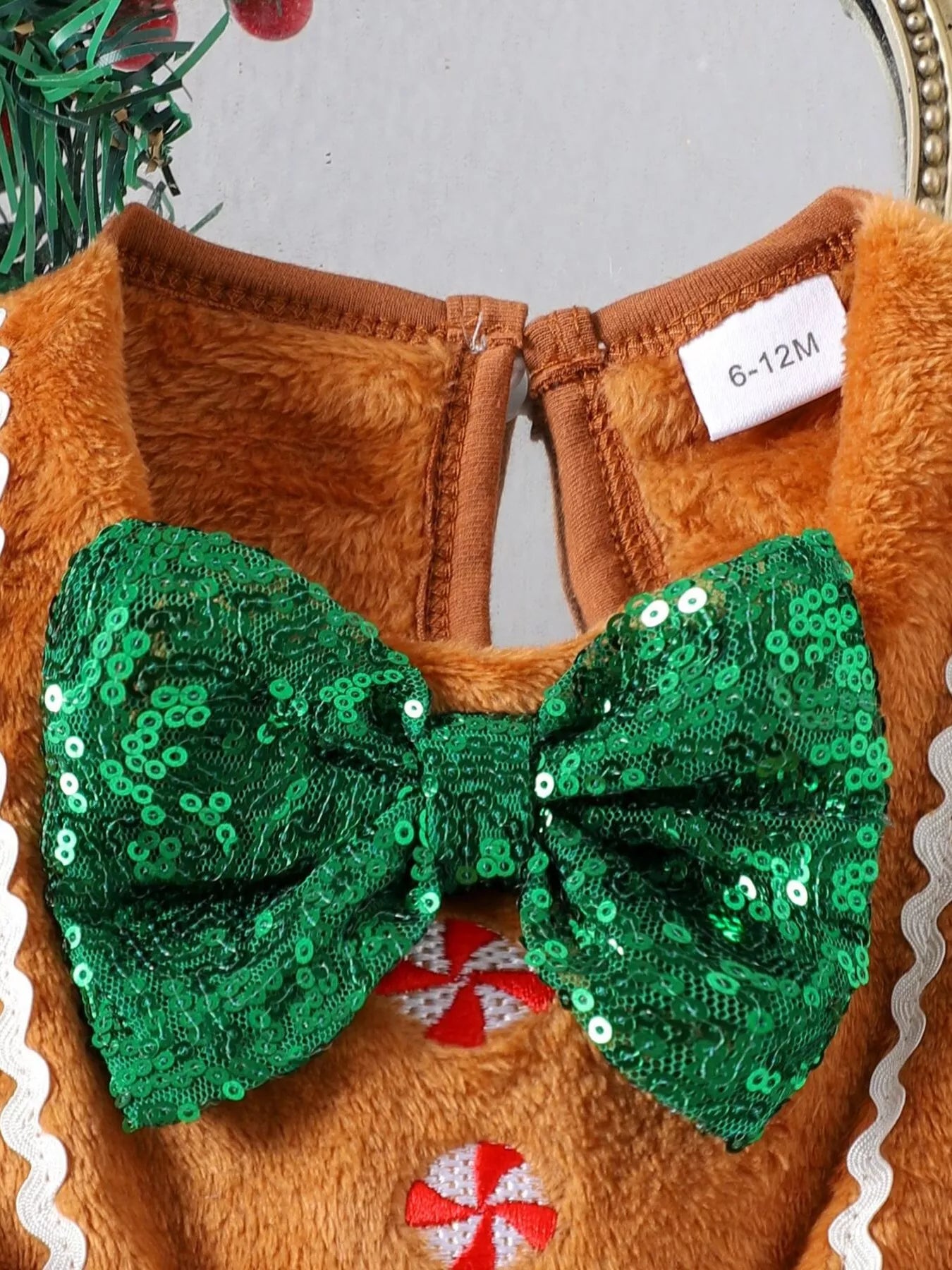 Children's Christmas Lace Detail Dress - PBNJ FASHIONS