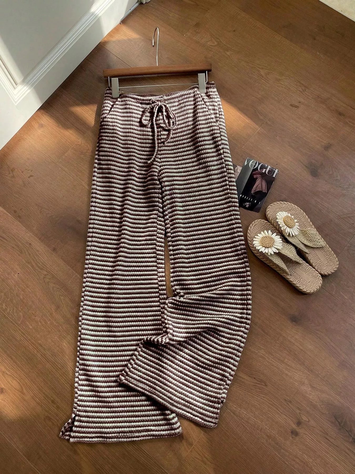 Wide Leg Pants: Comfort & Style in One Package - Dark Brown-S- - PBNJ FASHIONS