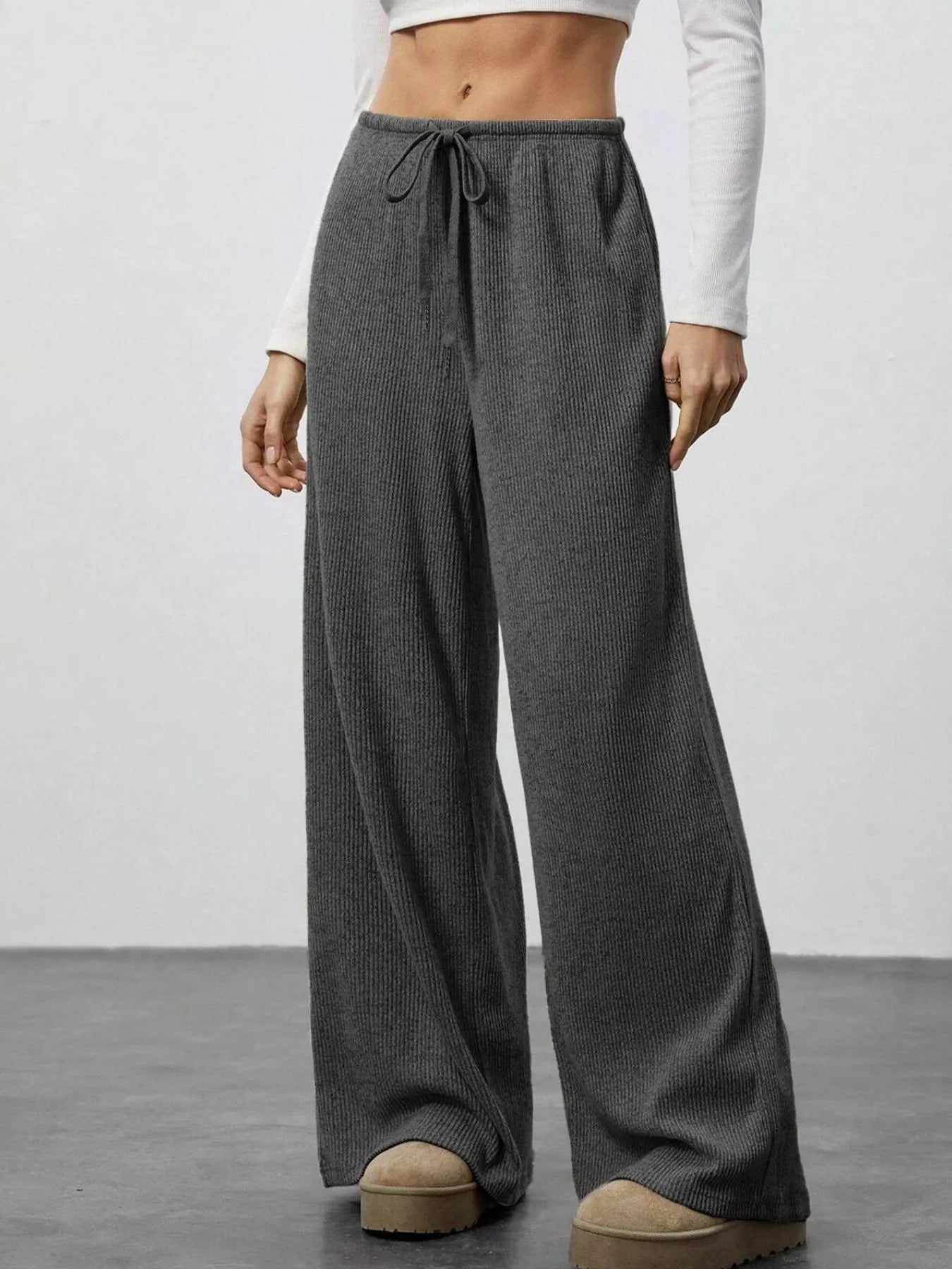 Relaxed Fit Drawstring Pants - PBNJ FASHIONS