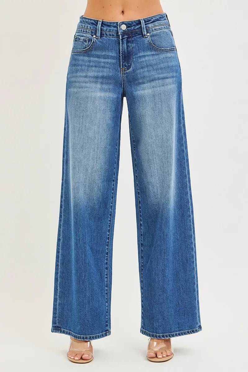 RISEN Slouchy Baggy Jeans with Pockets - PBNJ FASHIONS