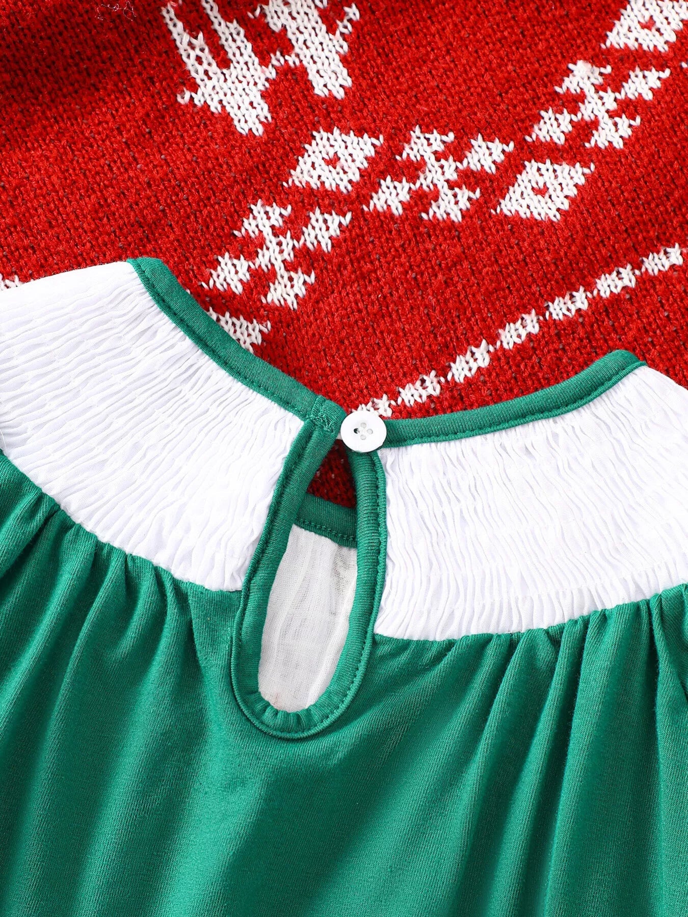 Children's Christmas Embroidered A - Line Dress - PBNJ FASHIONS