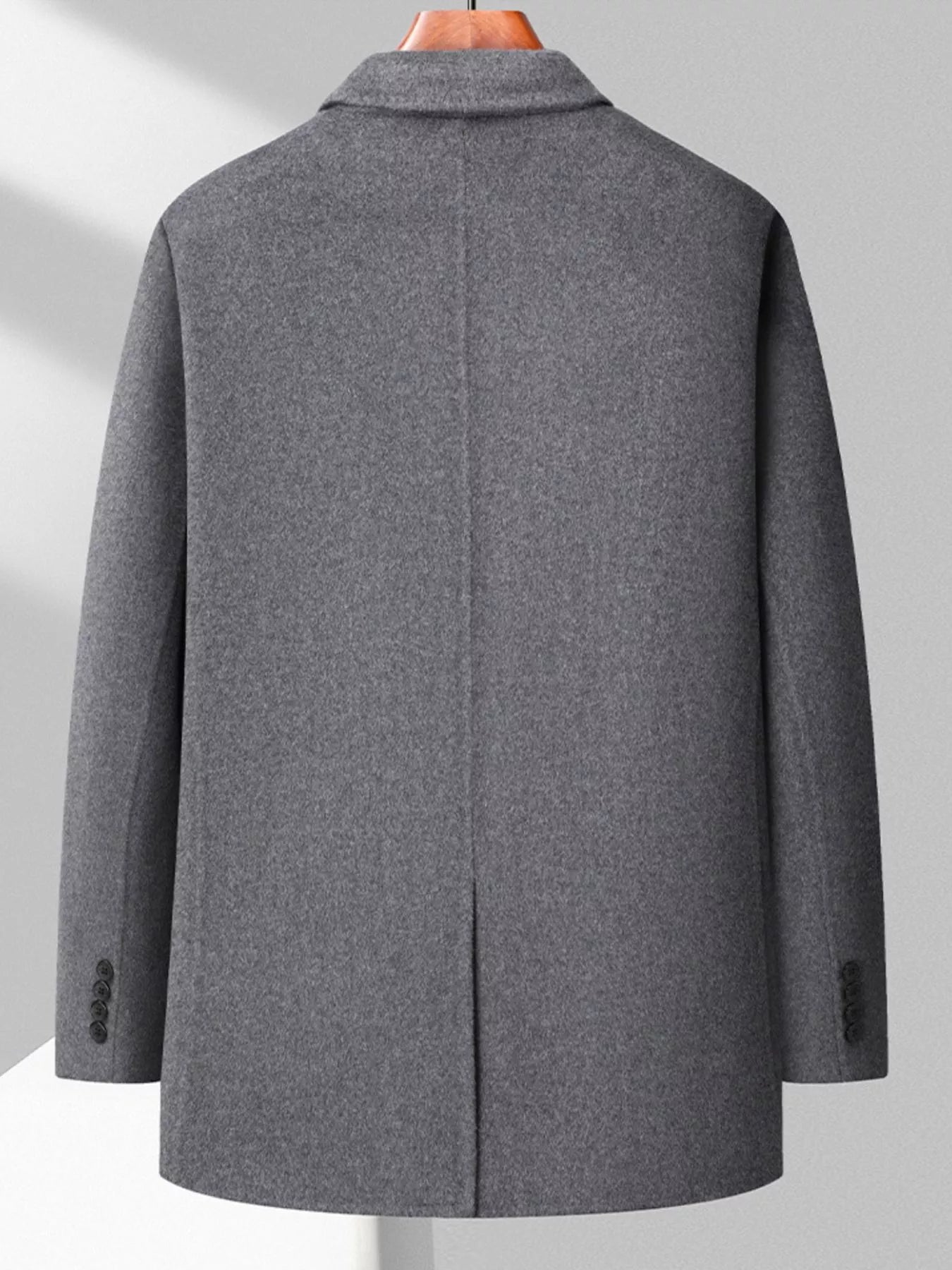 Men's Plus Size Button Up Long Sleeve Coat - PBNJ FASHIONS
