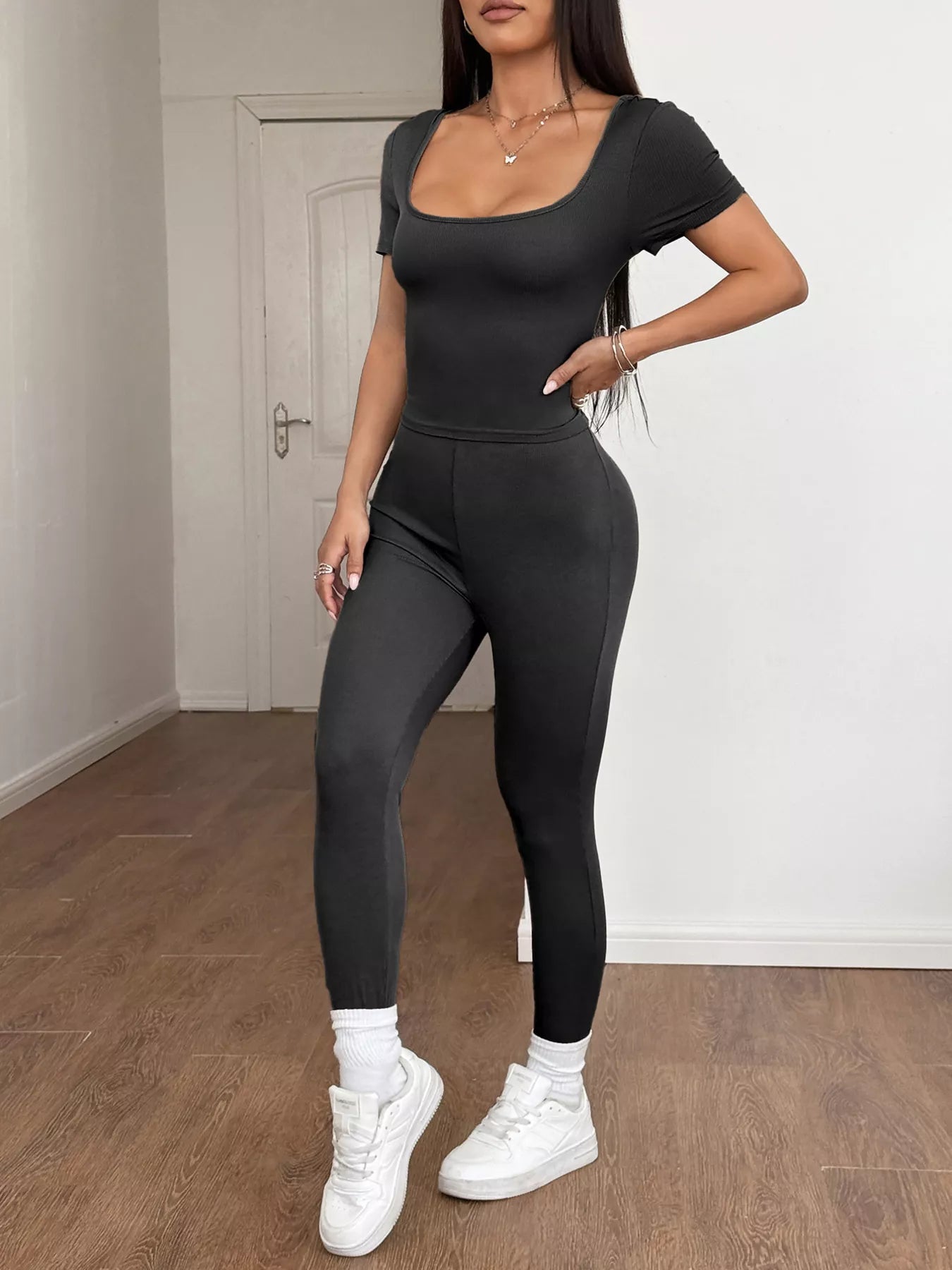 Short Sleeve Top and Leggings Set - PBNJ FASHIONS