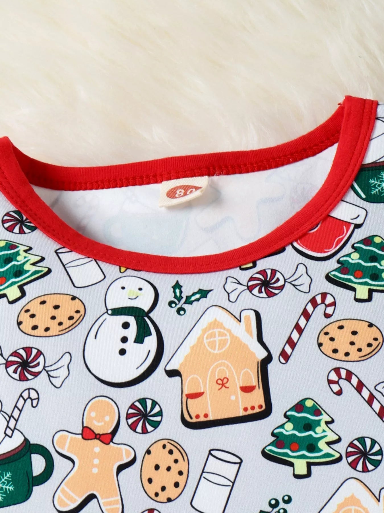 Children's Christmas Print Top and Pants Set - PBNJ FASHIONS
