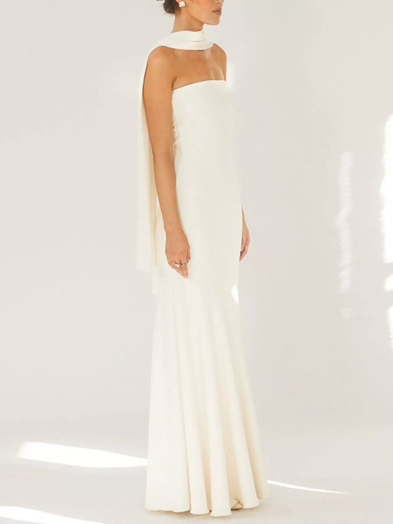 Elegant Strapless Mermaid Maxi Dress - Perfect for Special Occasions- - PBNJ FASHIONS