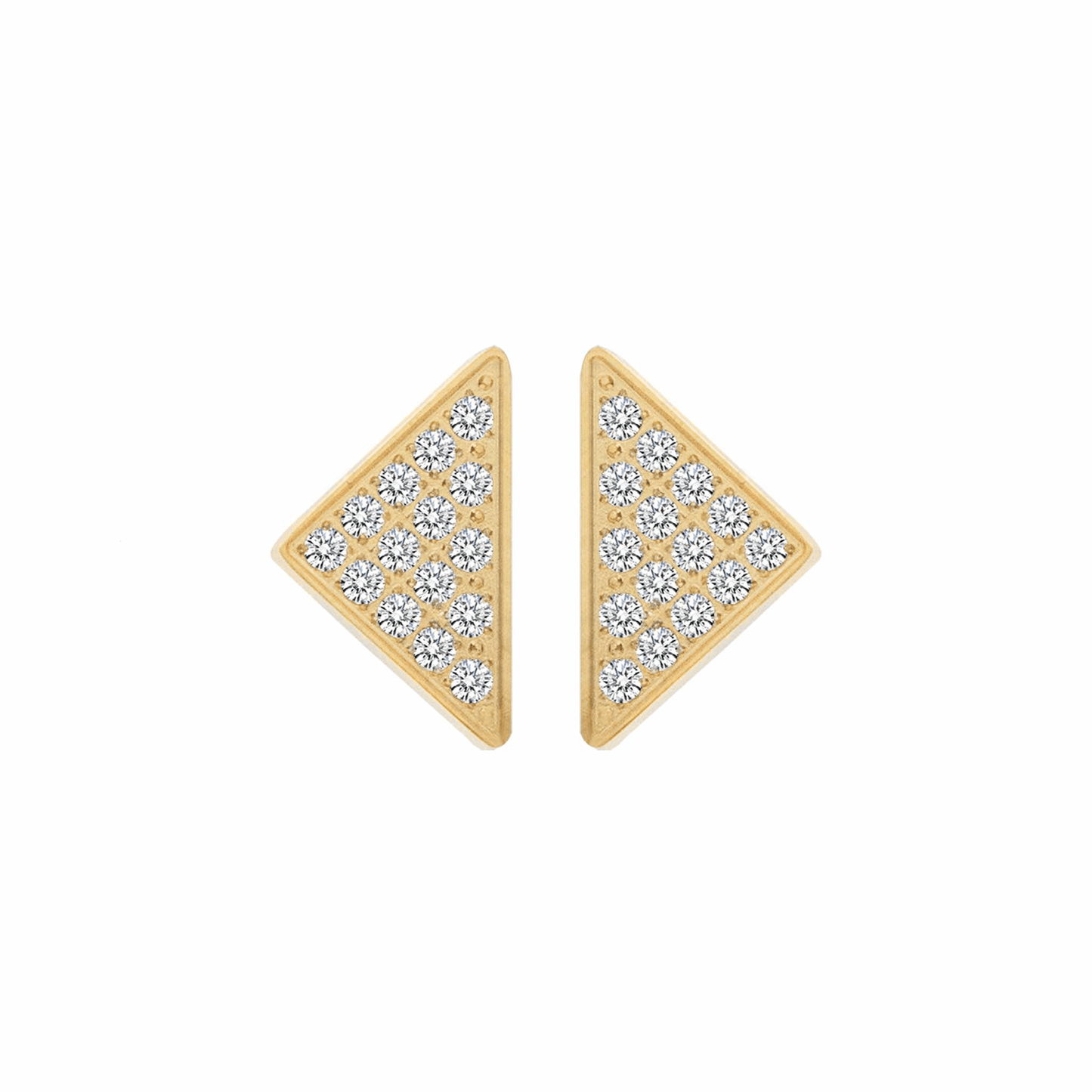ER113GL B.Tiff Large Gold Pavé Supera Earrings - PBNJ FASHIONS