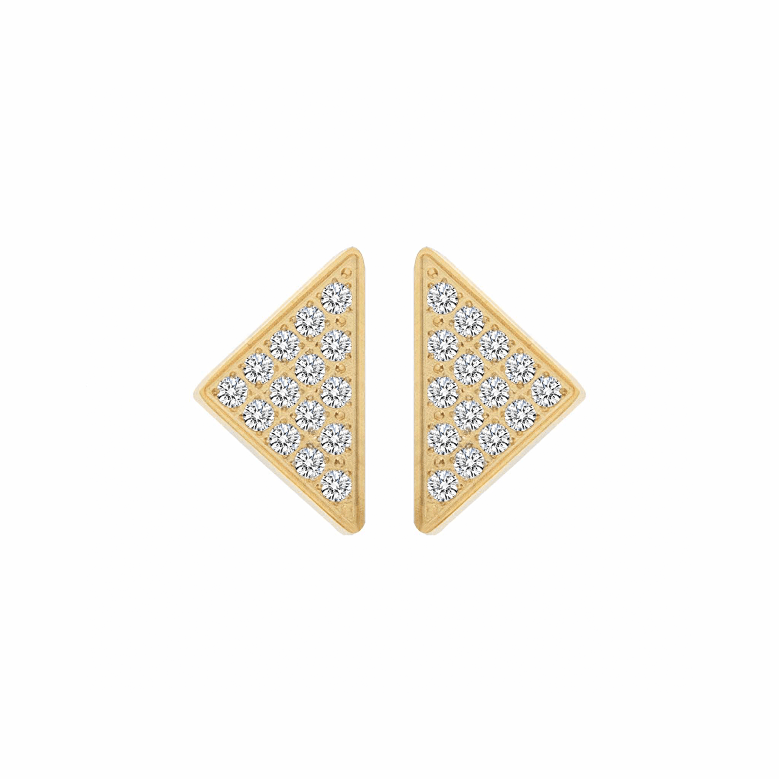 ER113GL B.Tiff Large Gold Pavé Supera Earrings - PBNJ FASHIONS