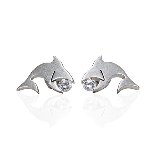 ER119W B.Tiff Shark Earrings - PBNJ FASHIONS
