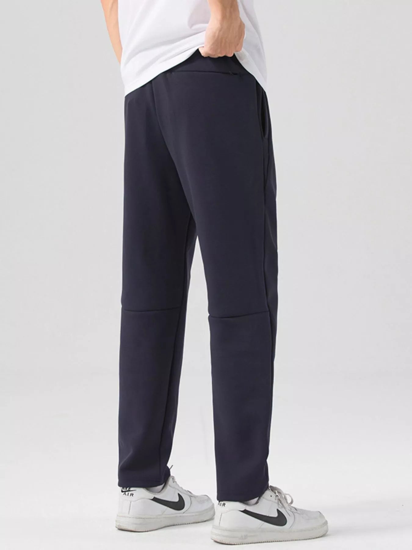 Men's Plus Size Casual Drawstring Straight - Leg Pants - PBNJ FASHIONS
