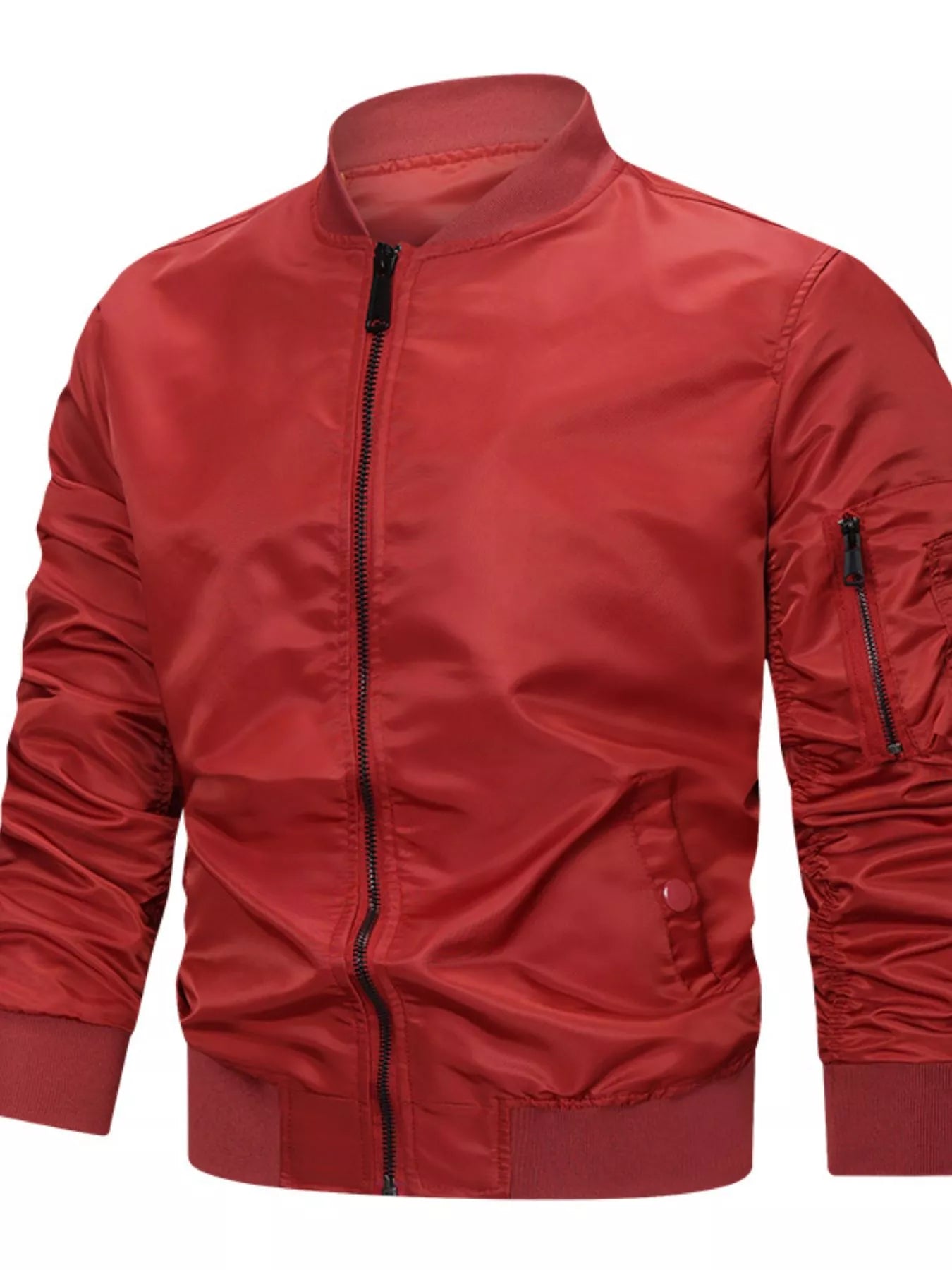 Men's Plus Size Casual Lightweight Bomber Jacket - PBNJ FASHIONS