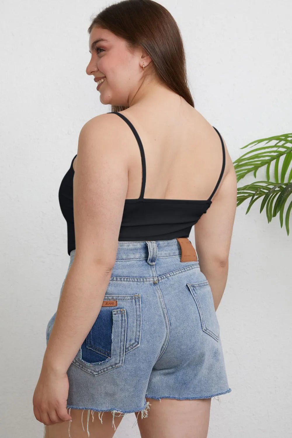 Basic Bae Full Size Round Neck Slim Cami Plus Size - PBNJ FASHIONS
