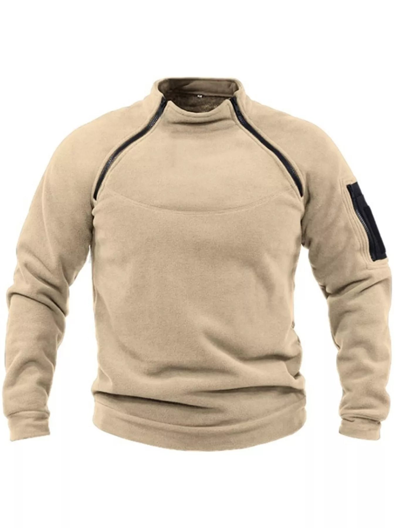 Men's Full Size Long Sleeve Fleece Sweatshirt Plus Size - PBNJ FASHIONS