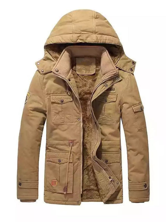 Men's Full Size Warm Hooded Parka Coat Plus Size - PBNJ FASHIONS