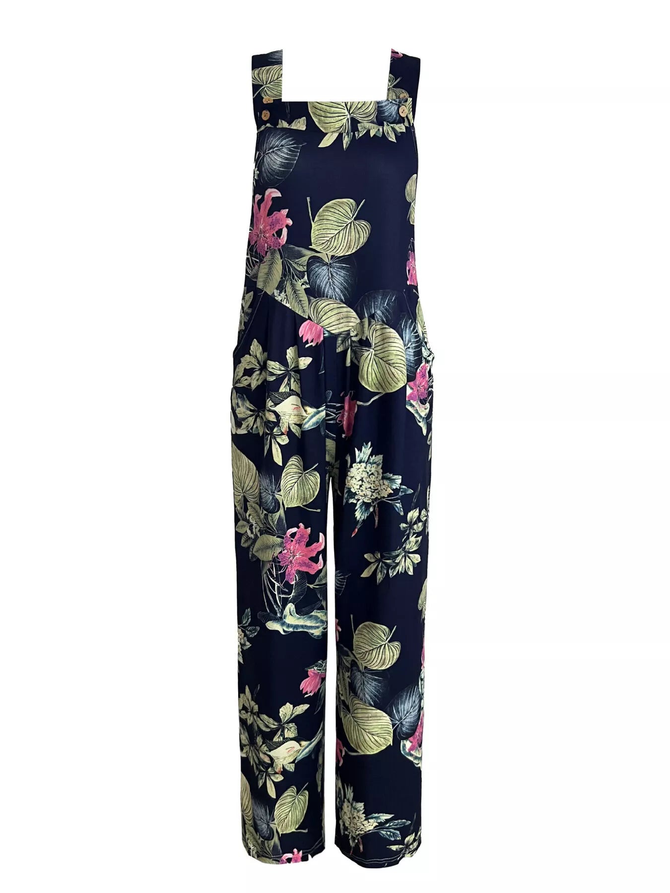 Plus Size Printed Wide Leg Jumpsuit - PBNJ FASHIONS