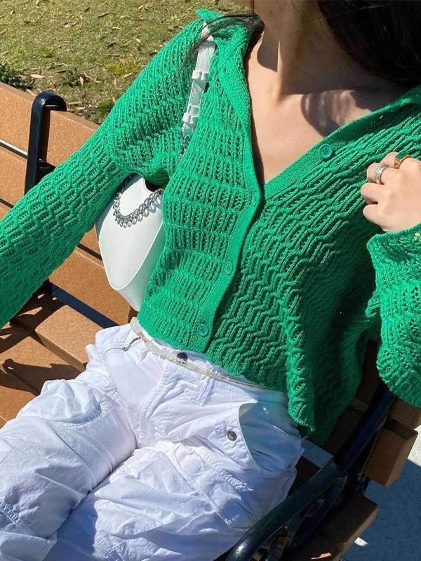 Knit Button - Down Cardigan - PBNJ FASHIONS