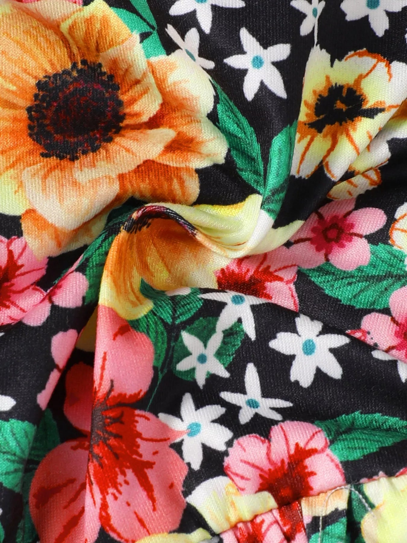 Children's Floral Bell Sleeve Top and Pants Set - PBNJ FASHIONS