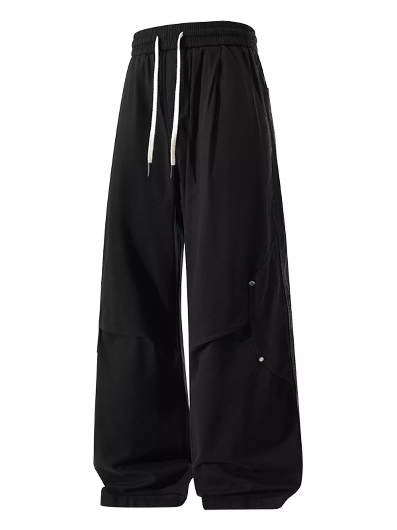 Men's Plus Size Drawstring Wide Leg Casual Pants - PBNJ FASHIONS