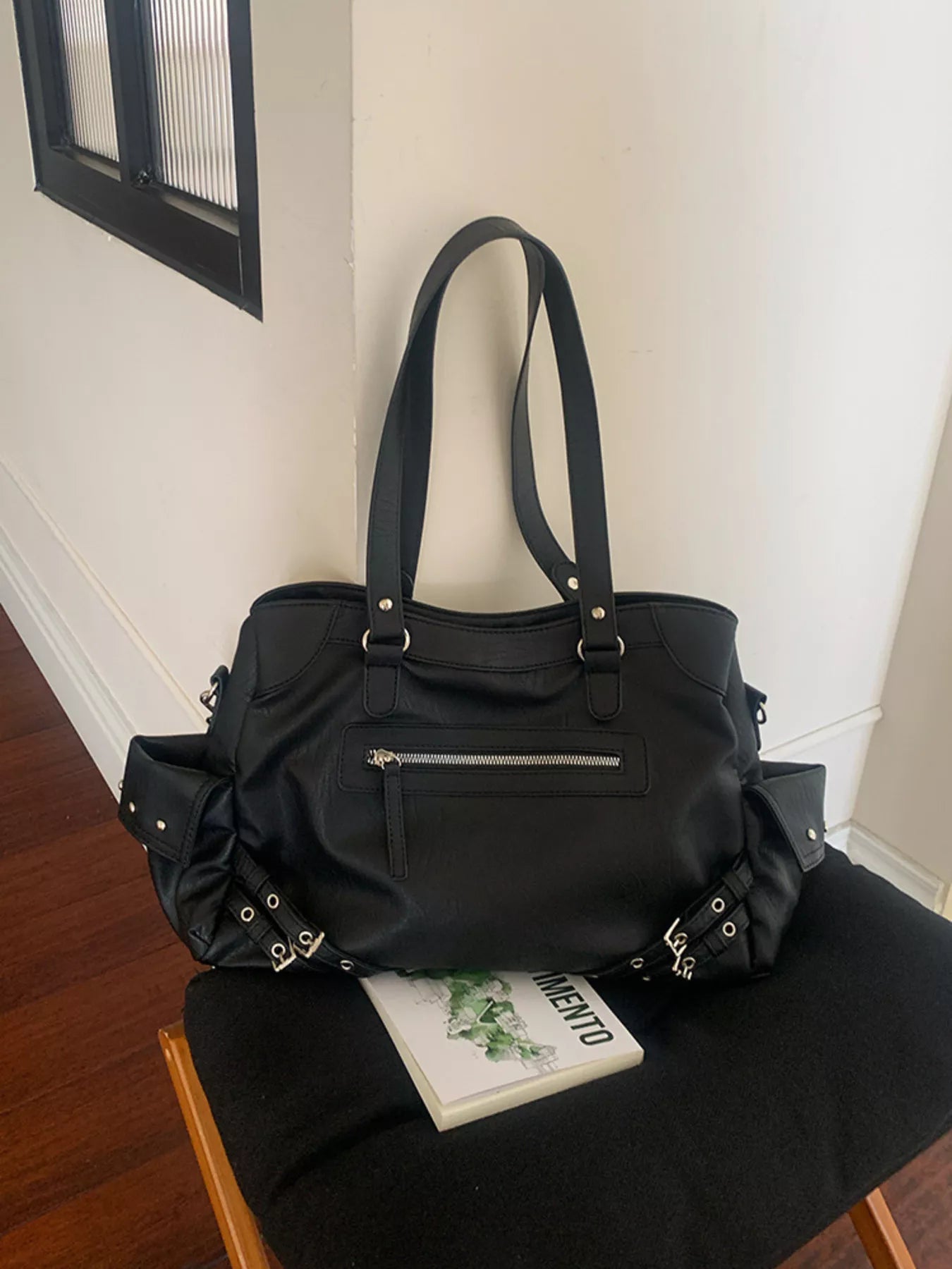 Rivet Decor Crossbody Bag - PBNJ FASHIONS