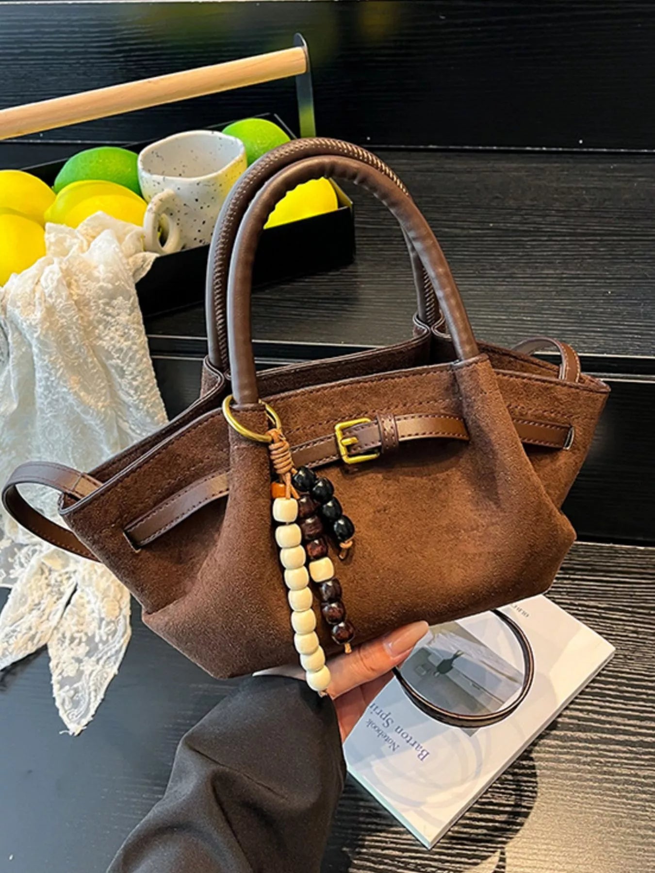 Buckle Decor Tote Bag - PBNJ FASHIONS