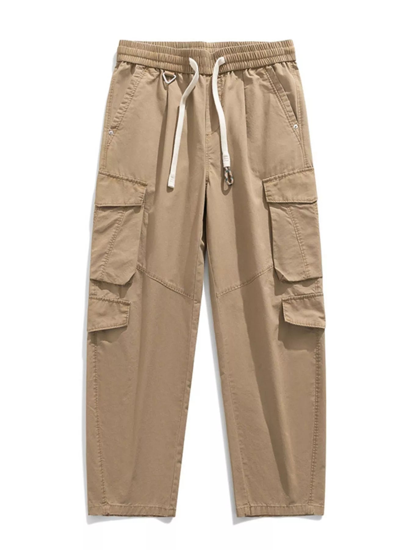 Men's Plus Size Loose Fit Cargo Pants with Drawstring - PBNJ FASHIONS