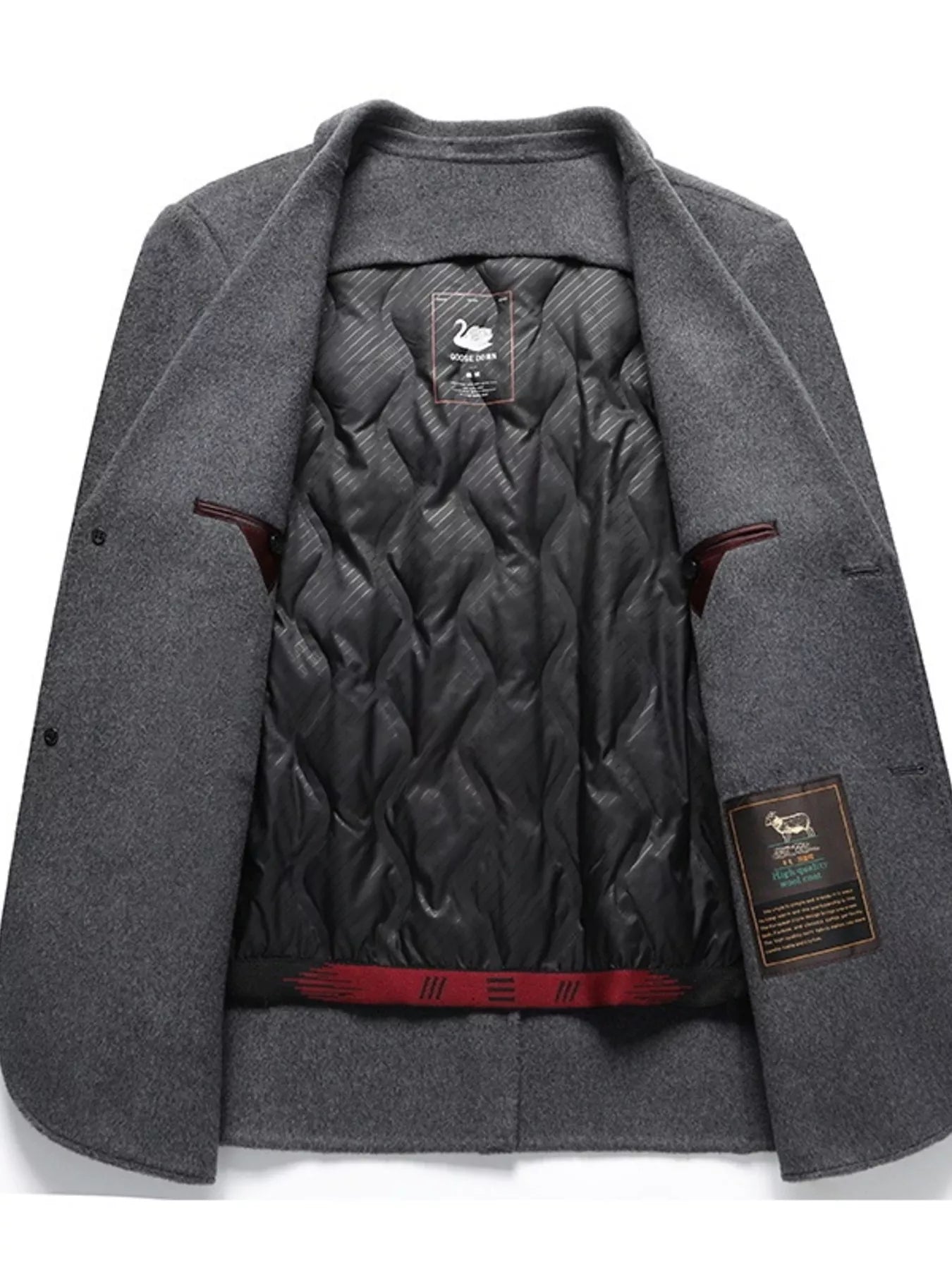 Men's Plus Size Button Up Long Sleeve Coat - PBNJ FASHIONS