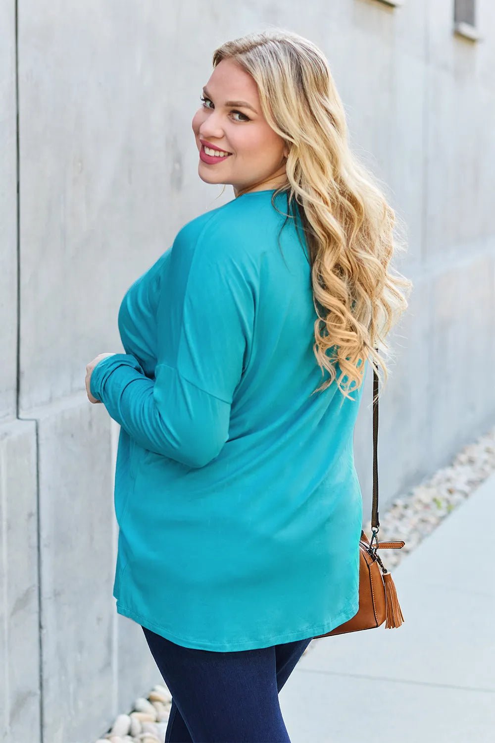 Basic Bae Full Size Round Neck Dropped Shoulder T-Shirt - PBNJ FASHIONS