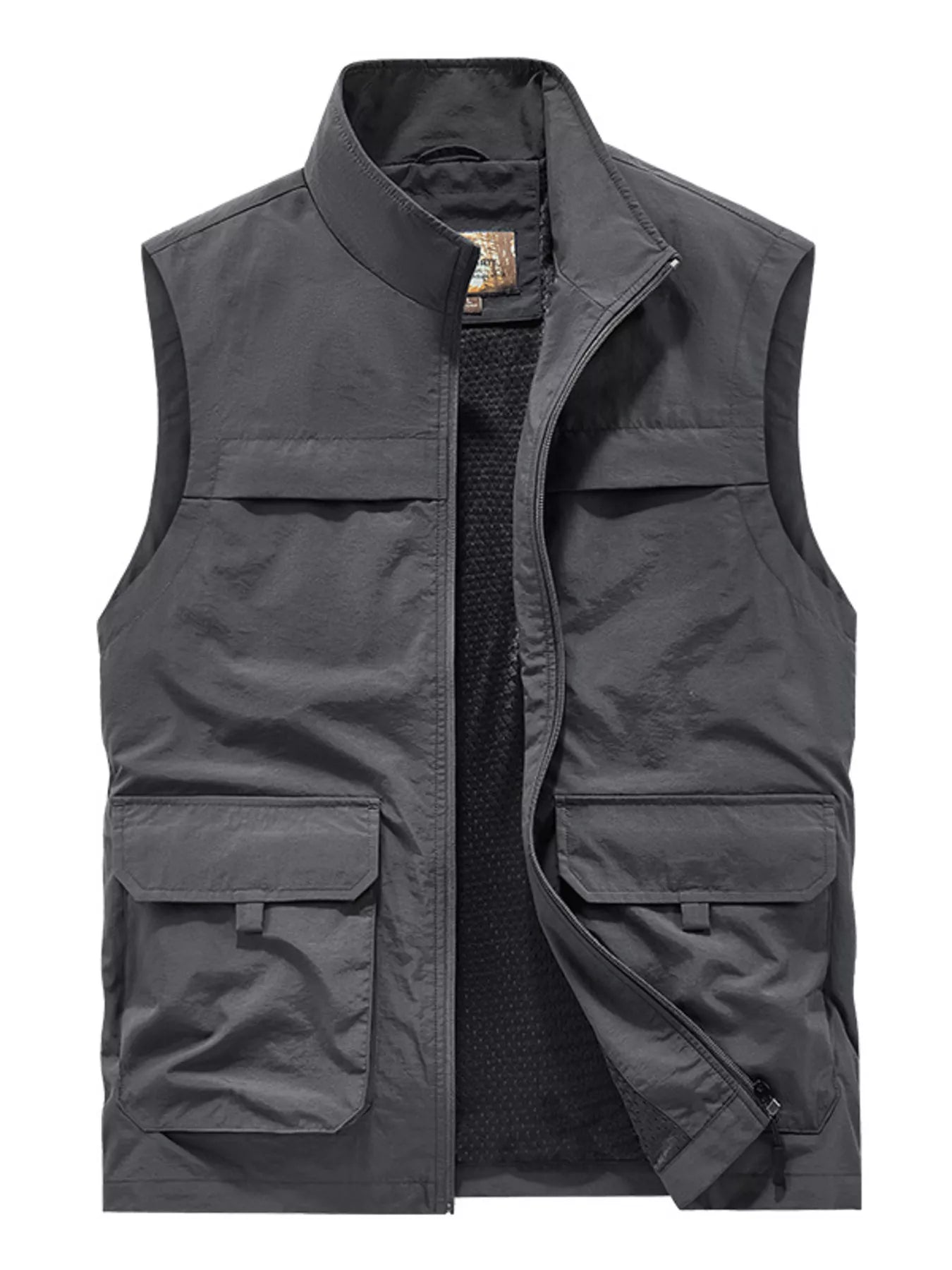 Men's Plus Size Lightweight Multi - Pocket Outdoor Vest - PBNJ FASHIONS