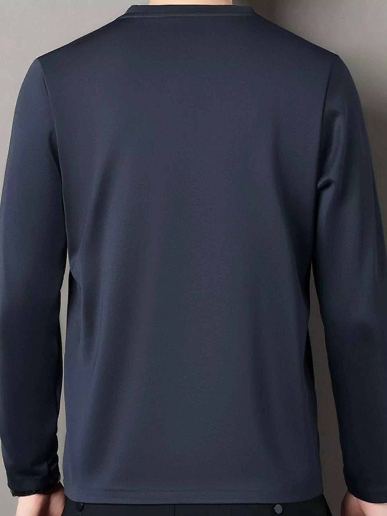 Men's Plus Size Casual Long Sleeve T-Shirt - PBNJ FASHIONS