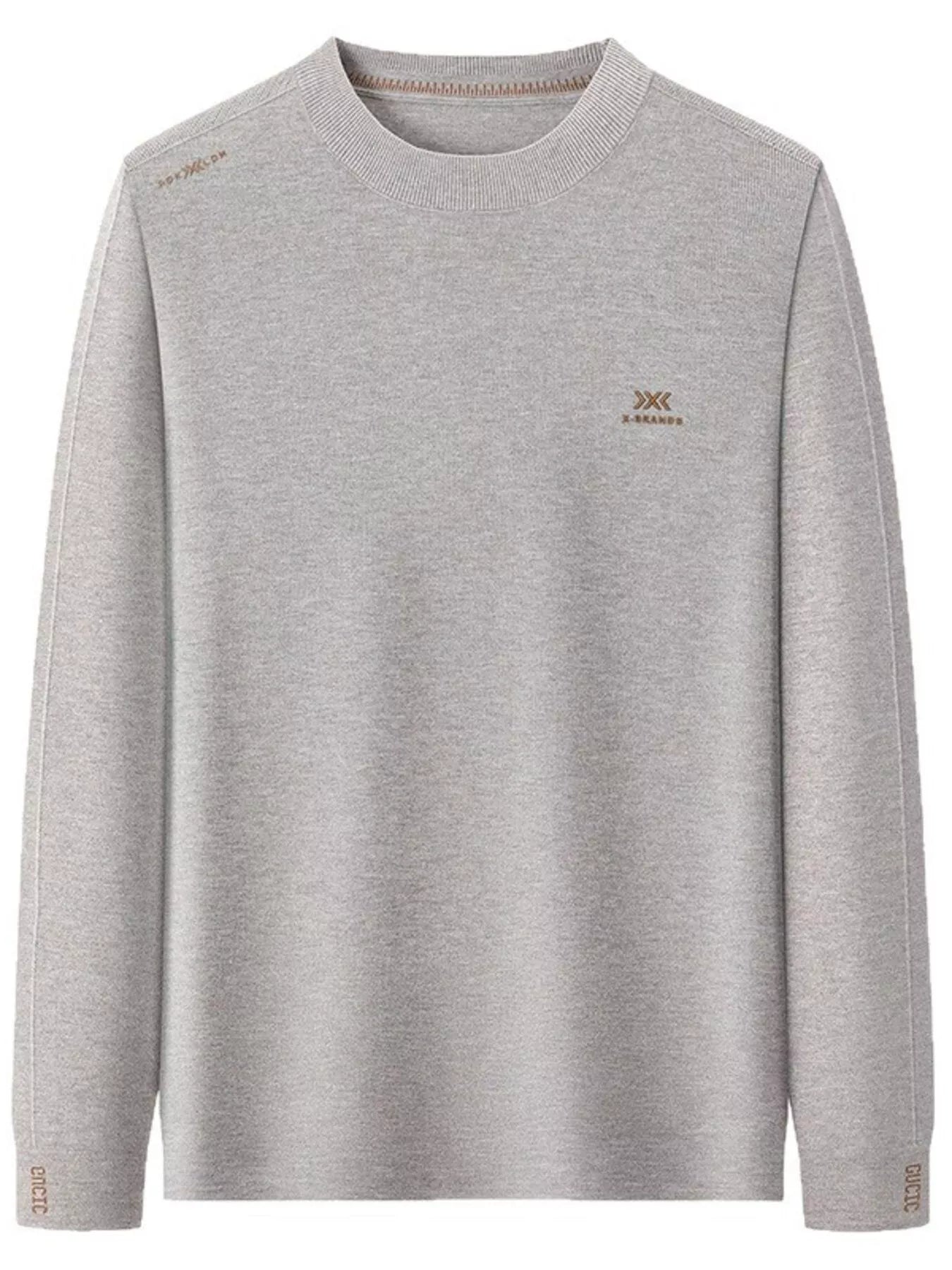 Men's Plus Size Long Sleeve Slim Fit Knit Top - PBNJ FASHIONS