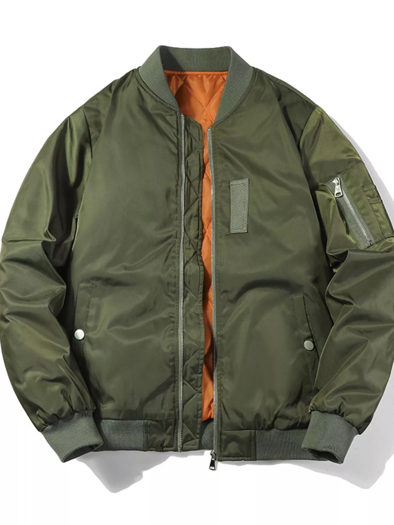 Men's Plus Size Lightweight Bomber Jacket - PBNJ FASHIONS