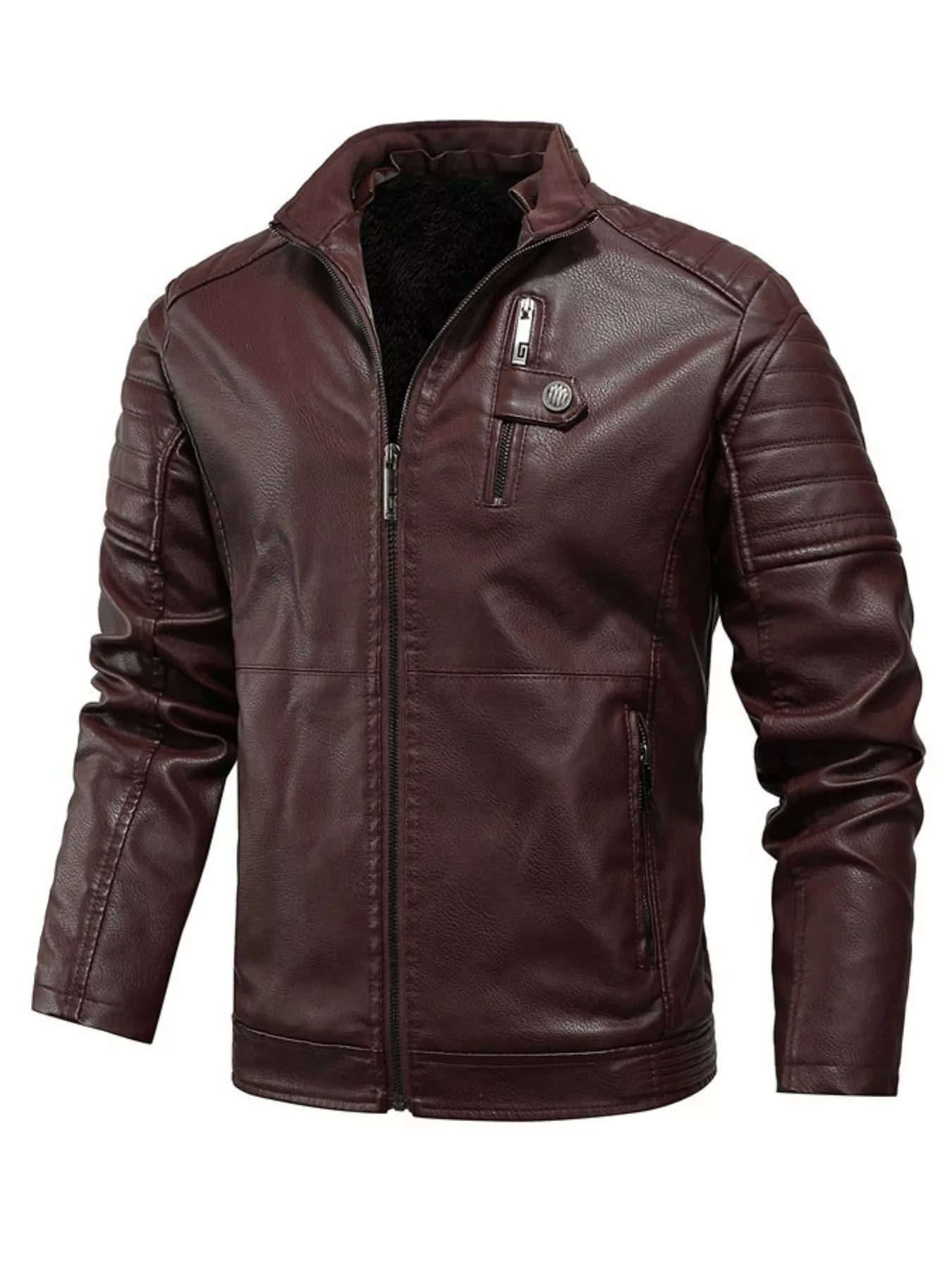 Men's Plus Size Zip Up Fleece Lined Jacket - PBNJ FASHIONS