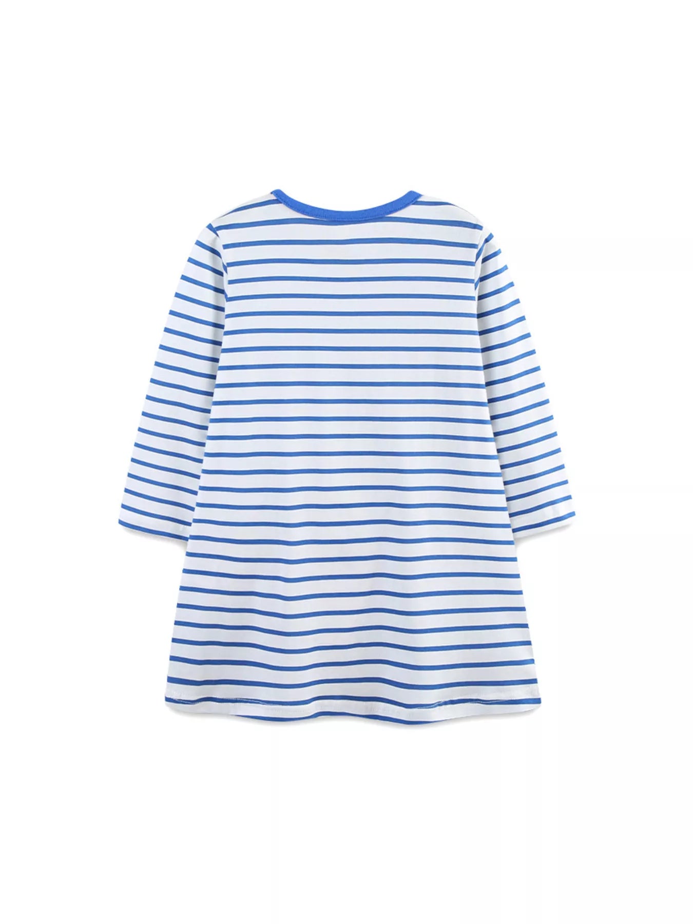Children's Strawberry Striped Long Sleeve Dress - PBNJ FASHIONS