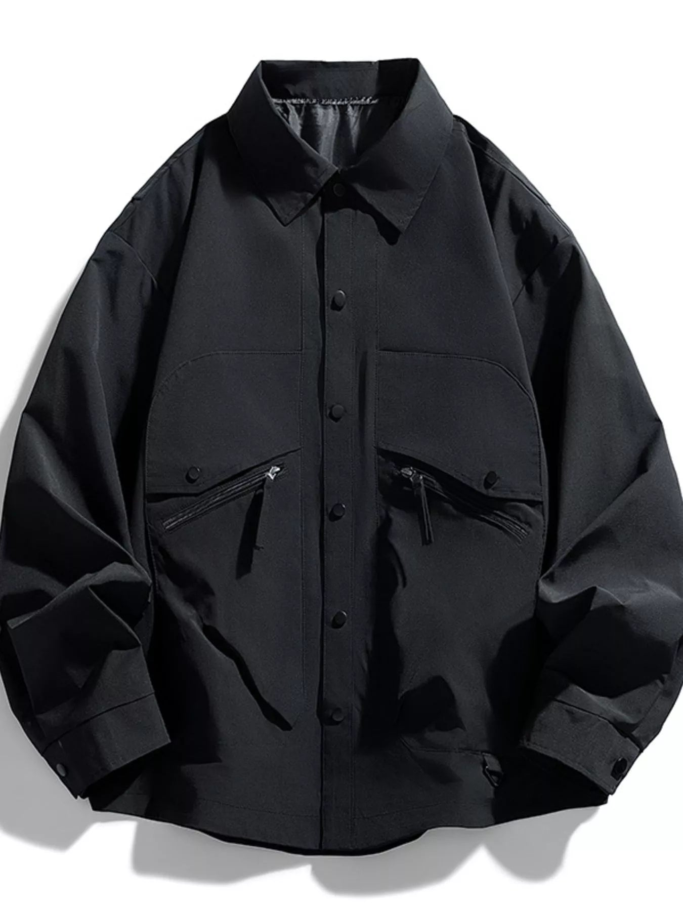 Men's Plus Size Casual Snap - Down Jacket - PBNJ FASHIONS