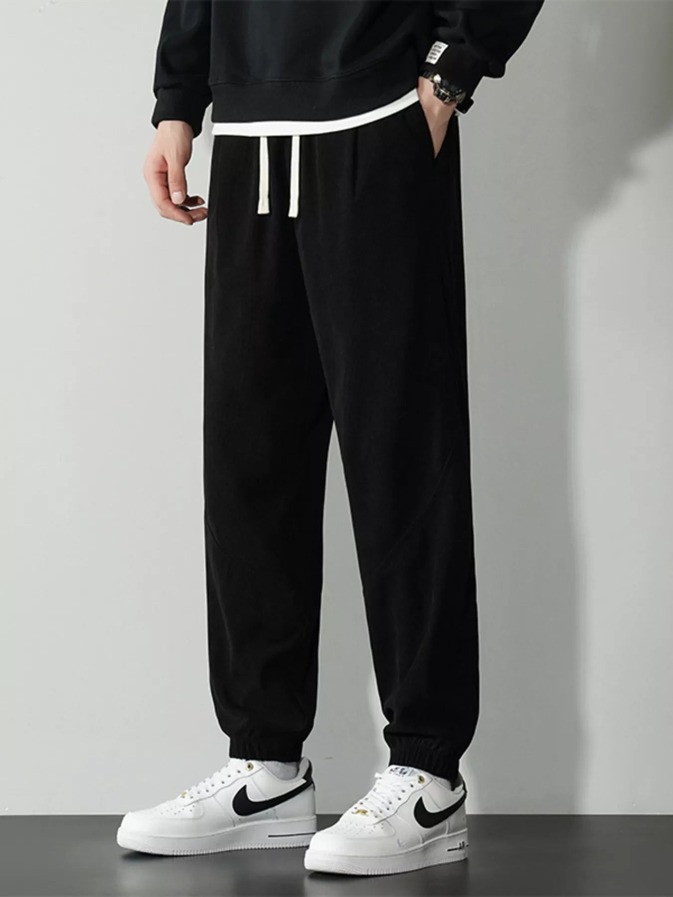 Men's Plus Size Drawstring Ankle Pants - PBNJ FASHIONS