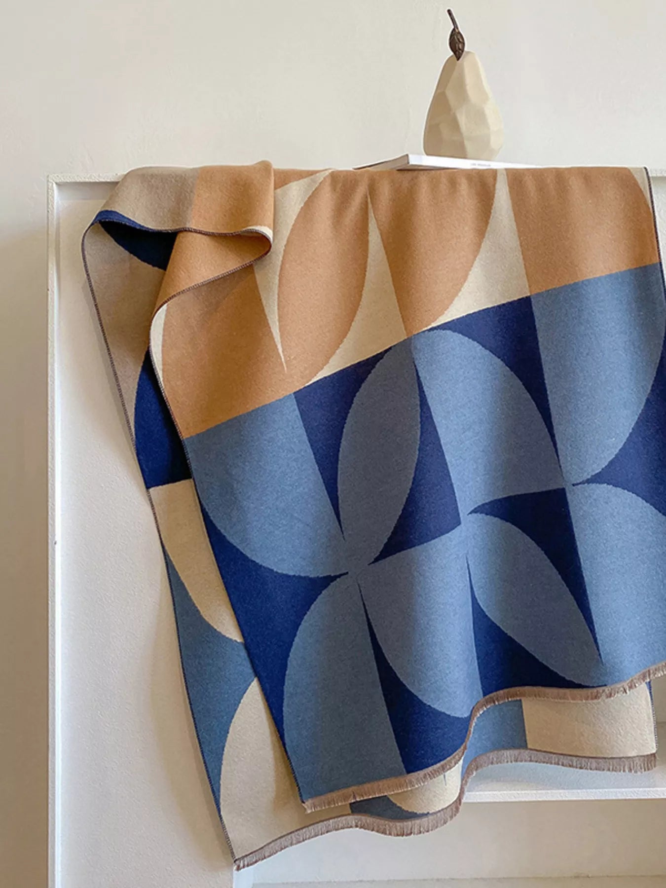 Contrast Raw Hem Scarf - PBNJ FASHIONS