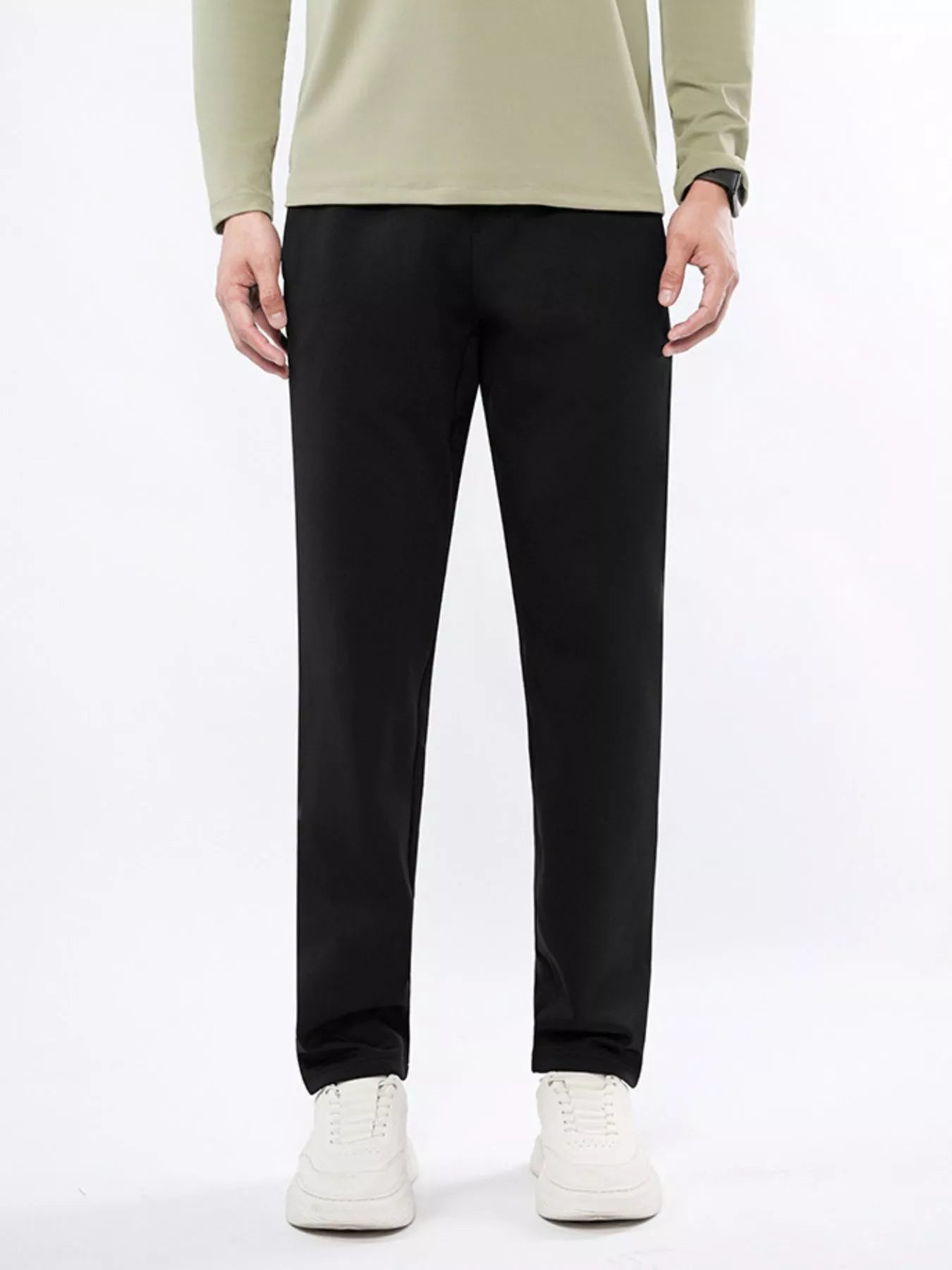 Men's Plus Size Casual Straight - Leg Pants - PBNJ FASHIONS