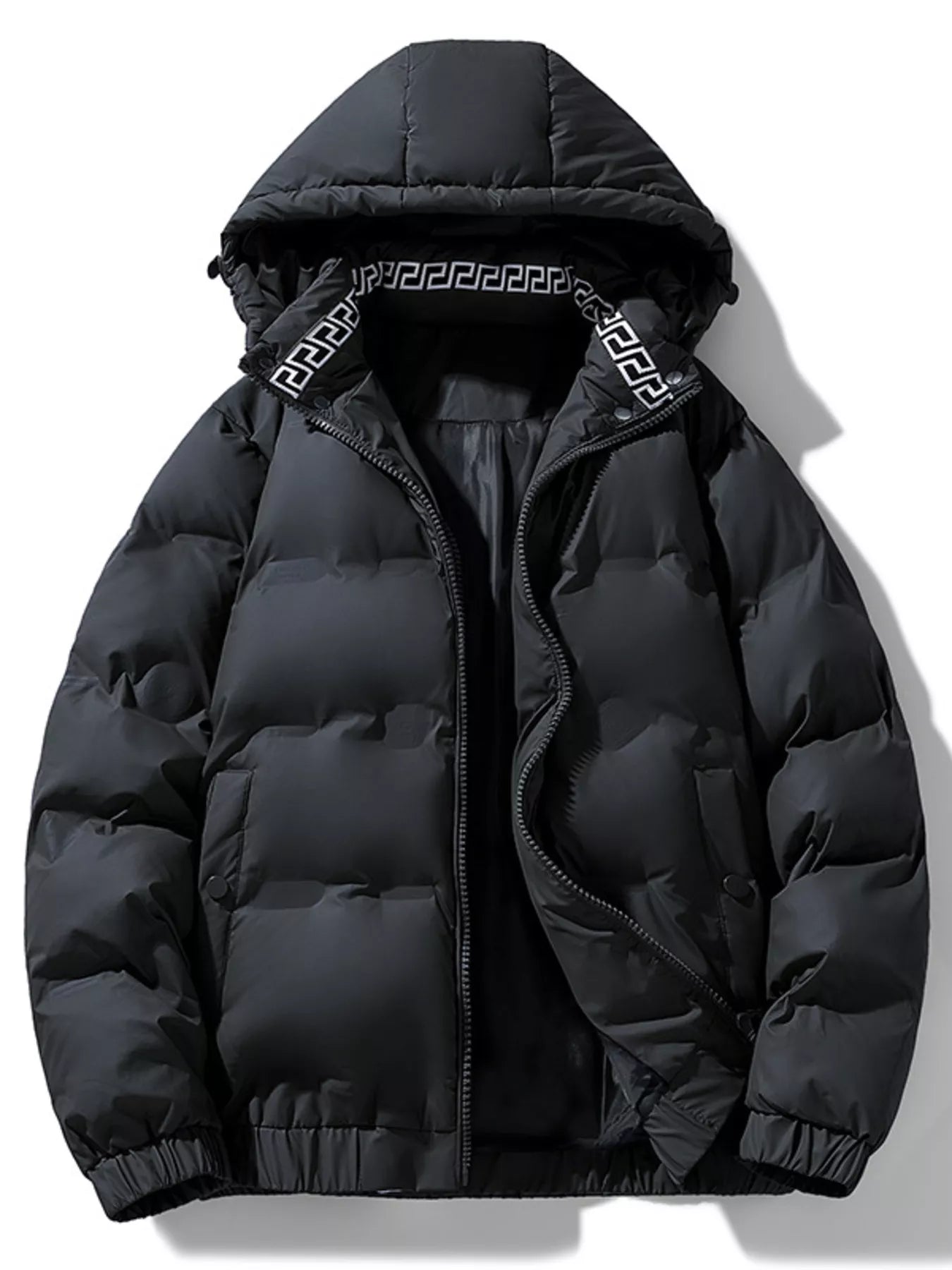 Men's Plus Size Hooded Padded Winter Coat - PBNJ FASHIONS