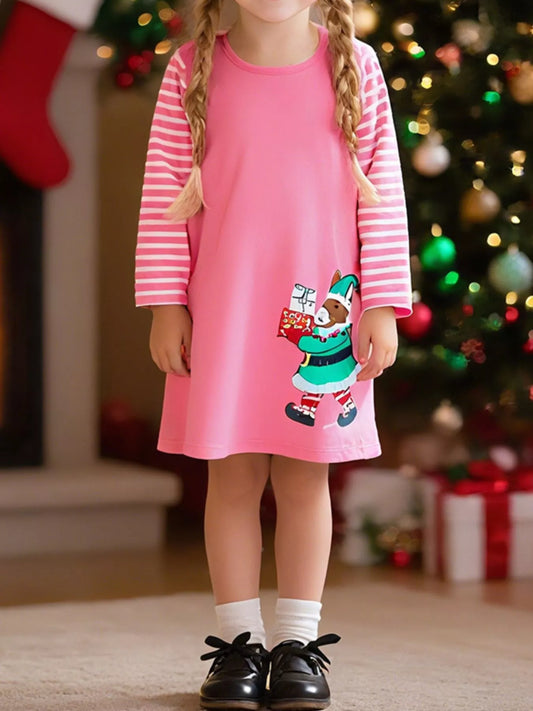 Children's Embroidered Long Sleeve Dress - PBNJ FASHIONS