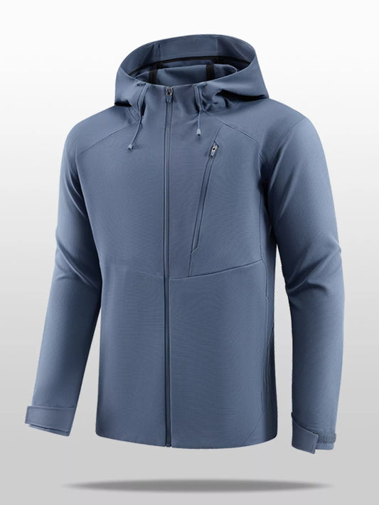 Men's Plus Size Lightweight Hooded Zip Up Jacket - PBNJ FASHIONS