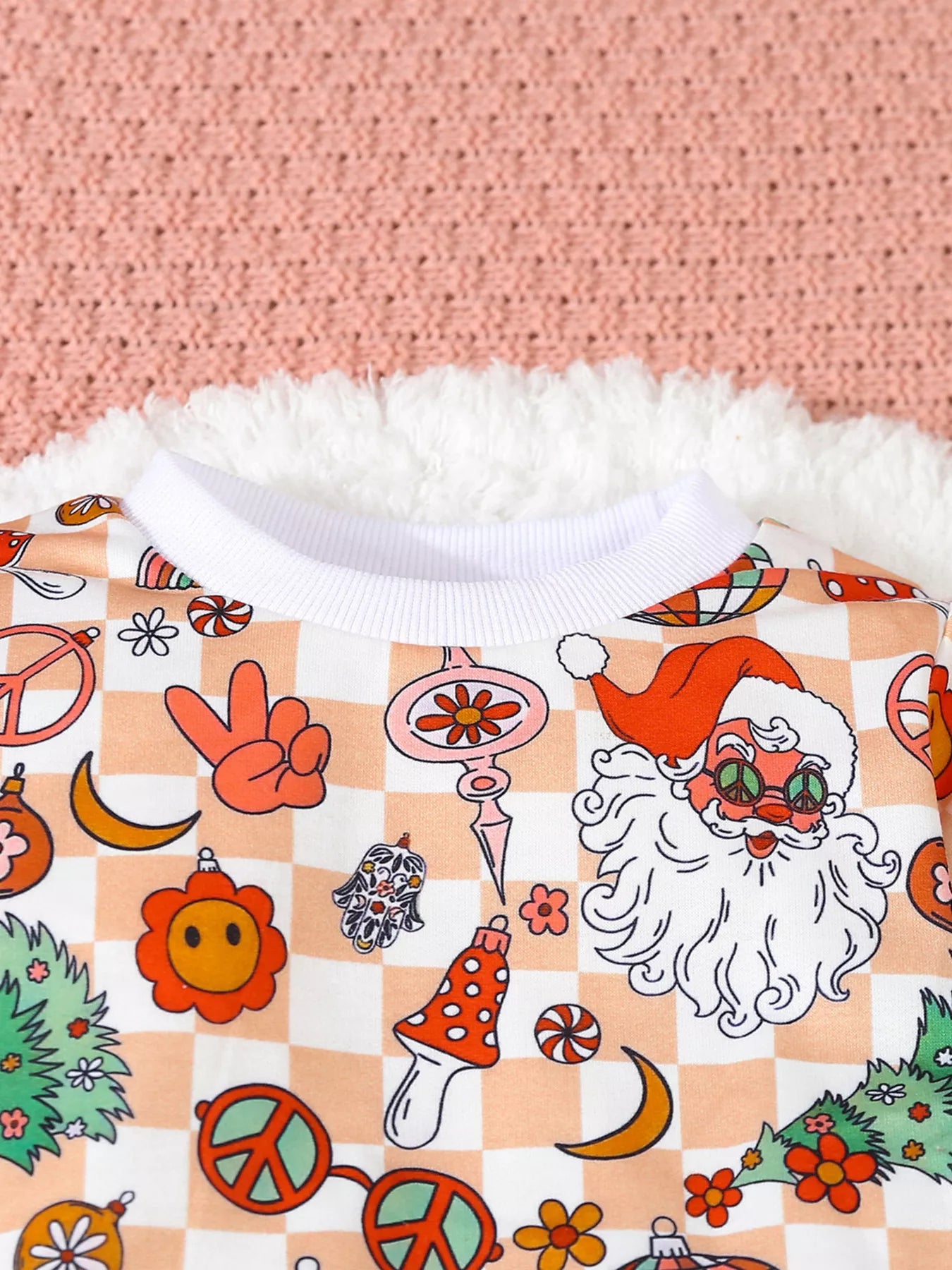 Children's Christmas Santa Print Long Sleeve Set - PBNJ FASHIONS