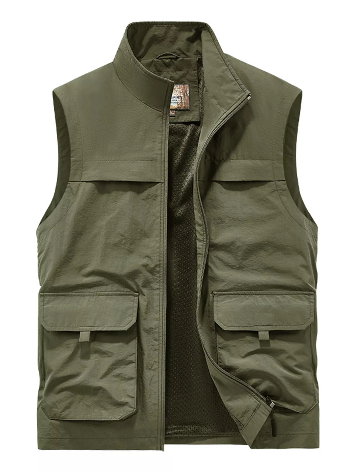 Men's Plus Size Lightweight Multi - Pocket Outdoor Vest - PBNJ FASHIONS