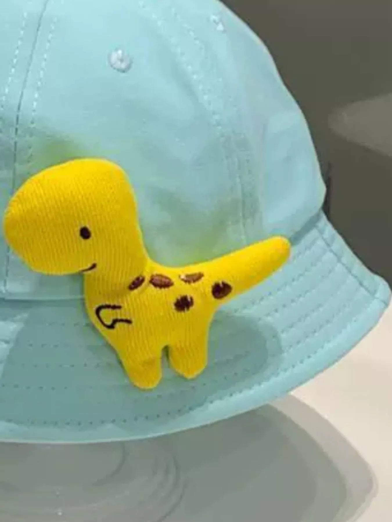 Children's Dinosaur & Sprout Decor Bucket Hat - PBNJ FASHIONS